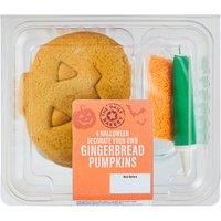 The Daily Bakery 4 Halloween Decorate Your Own Gingerbread Pumpkins 177g