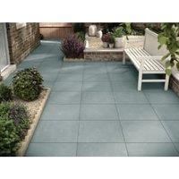 Marshalls Limestone Textured Blue Multi Paving Slab 600 x 600 x 22 mm