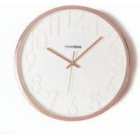 Hometime Round 3D Numbers Wall Clock Rose Gold 35cm