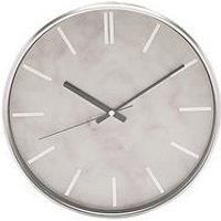 Hometime Slimline Marble Pattern Wall Clock