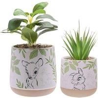 Widdop Disney Forest Friends Set Of 2 Bambi Planters - Indoor Usage