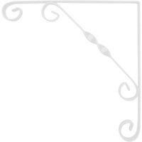 RBUK Ornamental Scroll Bracket White 200x200mm