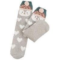 Totes toasties® Ladies Novelty Super Soft Slipper Socks