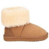 Just Sheepskin Ladies Cornwall Sheepskin Boot - Chestnut