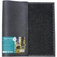 JVL Condor Classic Astro Turf-Look Rubber Scraper Mat, Black, 40 x 60 cm