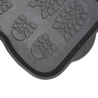 JVL Ox Rubber Boot Tray Mat Shoe Wellie Boot Mat Home Car Boot Tray 41cm x 81cm