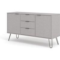 Augusta Grey Medium Sideboard with 2 Doors and 3 Drawers    - Grey