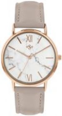 Spirit Womens Analogue Classic Quartz Watch with PU Strap ASPL115,Gold