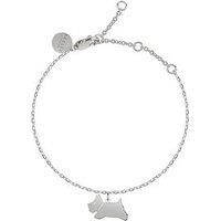 Radley Ladies Polished Silver Plated Jumping Dog Bracelet RYJ3145