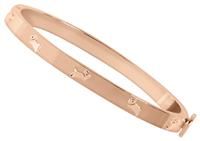 Radley Ladies 18Ct Rose Gold Plated Hinge Studded Bangle