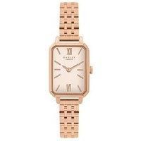 Radley Ladies Rose Gold Rectangle Bracelet Watch