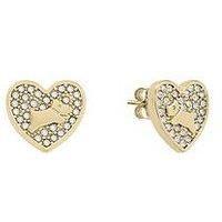 Radley Gold Plated Pavé Stone Heart Earrings RYJ1446S