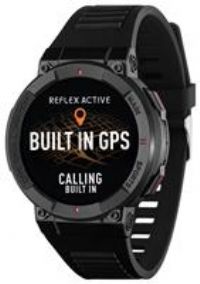 Reflex Active Built-In GPS Black Calling Smart Watch