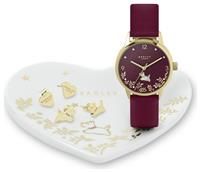 Radley Cranberry Red Leather Strap Watch Gift set