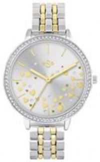 Spirit Ladies Sunray Dial Two Tone Bracelet Watch