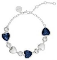 RADLEY Womens Silver Plated Heart Stone Set Bracelet