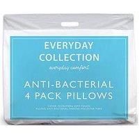 Everyday Collection AntiBacterial 4 Pack Pillows