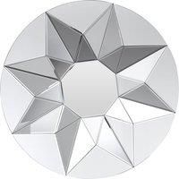 Wanda 3D Shape Round Wall Mirror - Geometric design