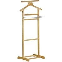 Premier Housewares Clothes Valet, Rubberwood/Stainless Steel