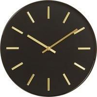 Interiors by Premier Vitus Black and Gold Wall Clock