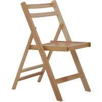 Interiors By PH Natural Finish Folding Chair