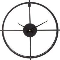 Interiors by PH Premier Housewares Black Wall Clock