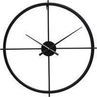 Interiors by PH Premier Housewares Large Black Wall Clock