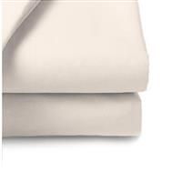 200 Thread Count Flat Sheet in Polycotton Double Bed Size in Ivory 229cm x 269cm