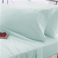 Belledorm 200 Thread Count 50/50 Polycotton Flat Sheet Single Duck Egg