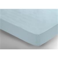 Belledorm Percale Fitted Sheet Single Duck Egg Blue