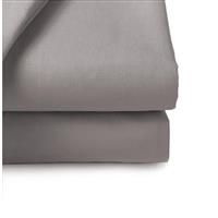 Belledorm Easycare Polycotton Percale 200 Thread Count 11 Inch Deep Fitted Sheet, Grey, Double