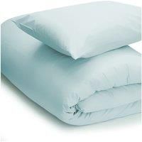 Easy Care Minimum Iron Duvet Cover King Duck Egg Blue