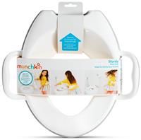 Munchkin Sturdy Potty Training Toilet Seat with Handles and Splash Guard. Secure Anti-Slip Toddler Toilet Seat for Boys and Girls.