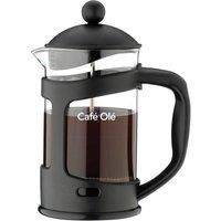 Café Ole Glass Cafetiere, Black, 6 Cup (800ml)