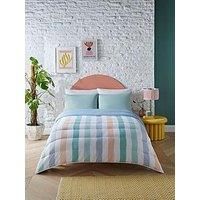 Night Lark Painted Stripes Coverless Duvet Set