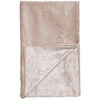 Everyday Crushed Velvet Throw - Blush