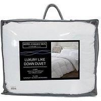 Hotel Collection Luxury Like Down 100% Cotton Cover 15.0 Tog Duvet