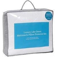 Hotel Collection Luxury Like Down Mattress And Pillow Protector Set