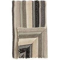 Cascade Home Ombre Stripe Knitted Throw