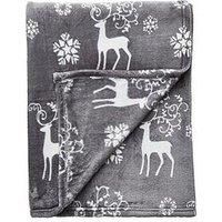 Cascade Home Christmas Stag Throw