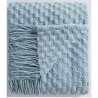 Very Home Corsica Fringed Throw - Blue