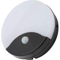 Coast Turus 15W LED Oval Bulkhead With PIR Sensor Black