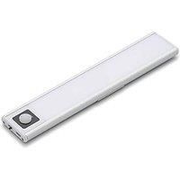 Culina Rechargeable LED 200mm Under Cabinet Light 1W Cool White Opal and Silver