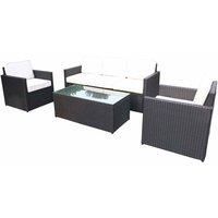 Royalcraft Berlin 5 Seater Lounging Set  Black