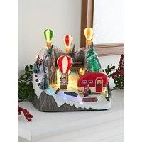 Festive 23Cm Lit Balloon Village Scene