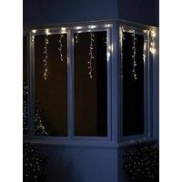 Festive 480 Warm White Led Snowing Icicle Lights