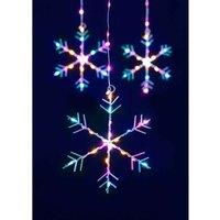 Robert Dyas 120Cm X 45Cm Snowflake Curtain Light - Aurora