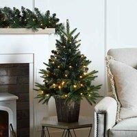 Robert Dyas 60Cm Battery Operated Lit Firefly Tree In Pot - Warm White