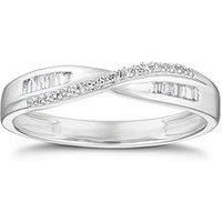 H. Samuel 9W 0.10Ct Dia Crossover Eternity Ring