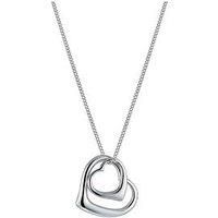 H. Samuel Silver Heart Pendant 18''